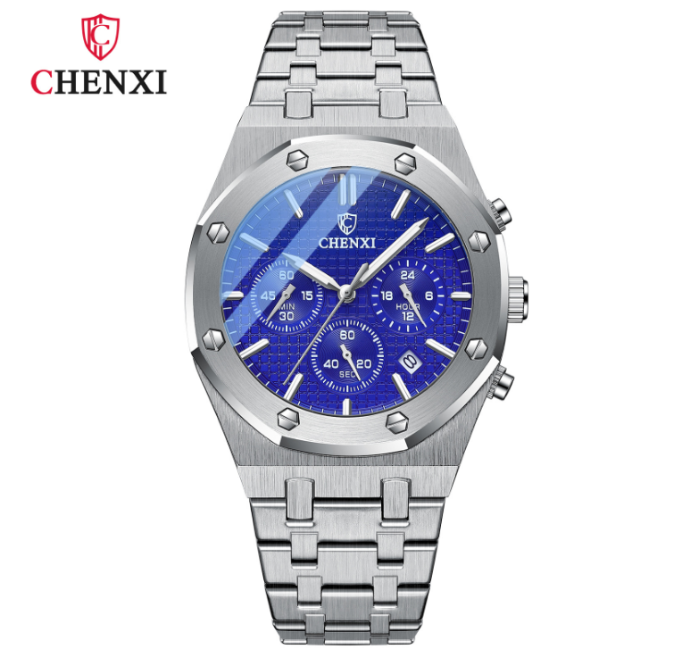 Men's Luxury Watches Wristwatch Chronograph Mens Watch Quartz Stainless Steel UK