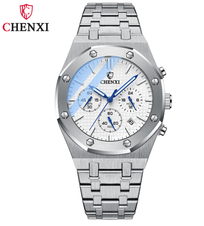 Men's Luxury Watches Wristwatch Chronograph Mens Watch Quartz Stainless Steel UK