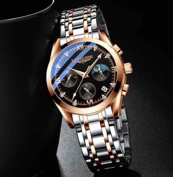 Men's Luxury Watches Steel Army Chronograph Date Quartz Wrist Watches Waterproof