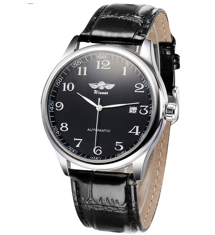 Mens Watch Leather Luxury Automatic Mechanical Date Analogue Wrist Watches Watch