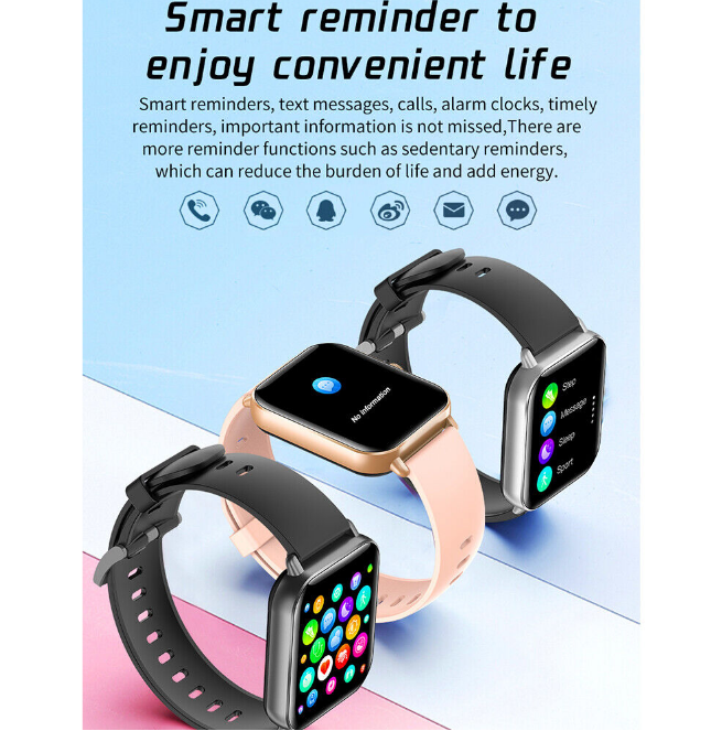 Smart Watch Dial Call Full Touch Screen Fitness Tracker Heart Rate for Men Women