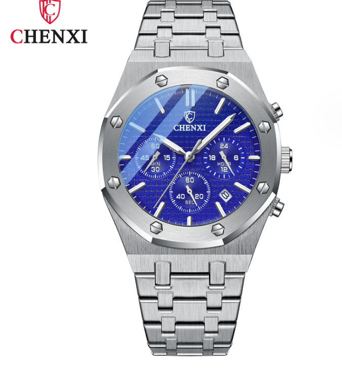 Men's Luxury Watches Wristwatch Chronograph Mens Watch Quartz Stainless Steel UK